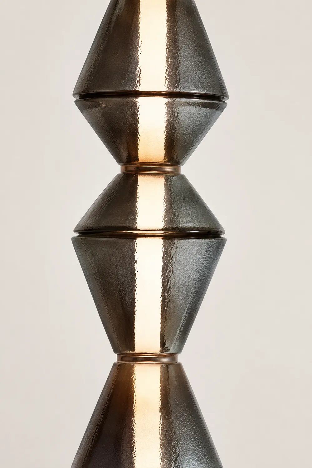 Evette Nordic Modern Black LED Pendant & Floor&Table Lamp, Glass - Lumpaz