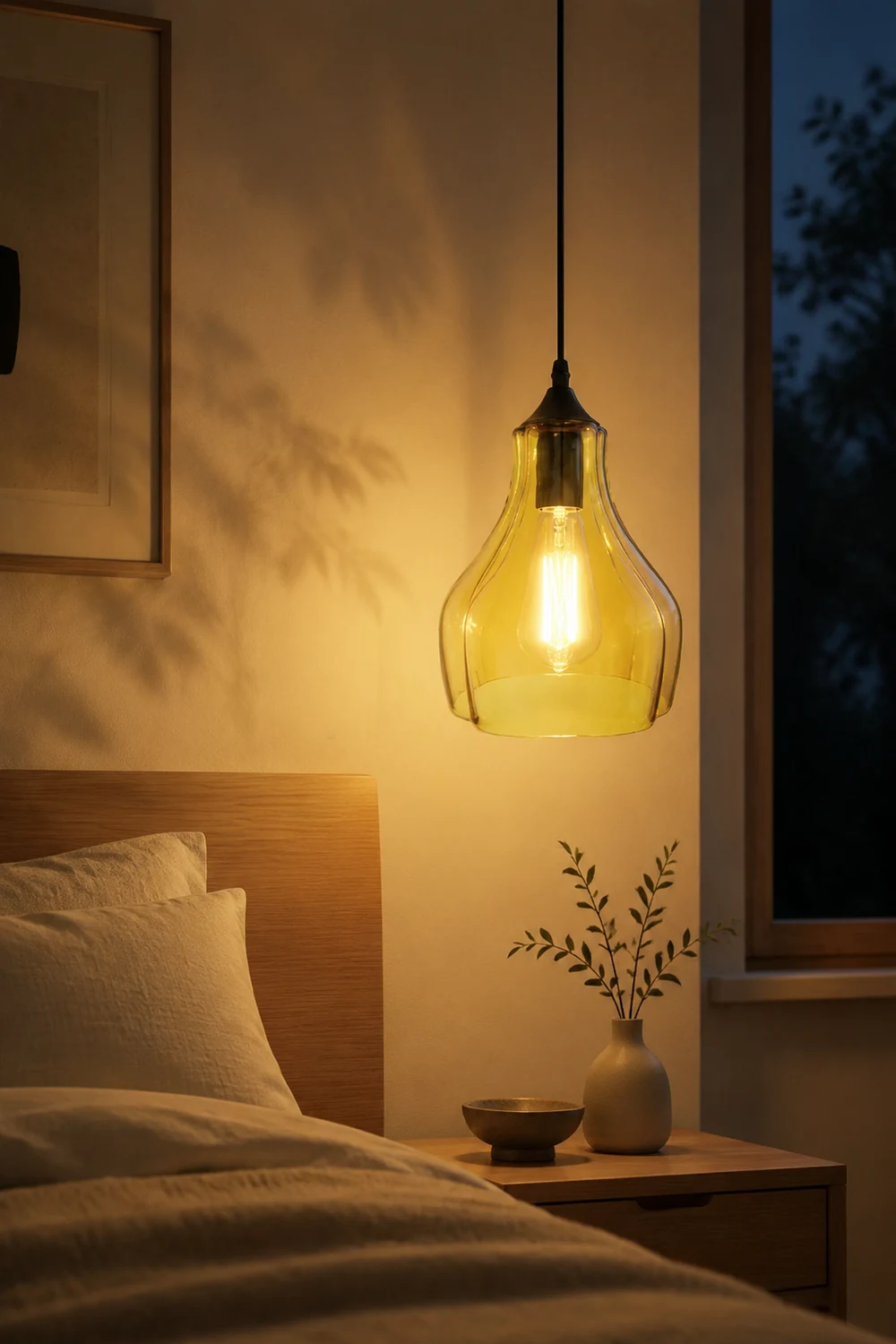 Morandi Contemporary Pendant Light, Clear/Yellow/Green - Lumpaz