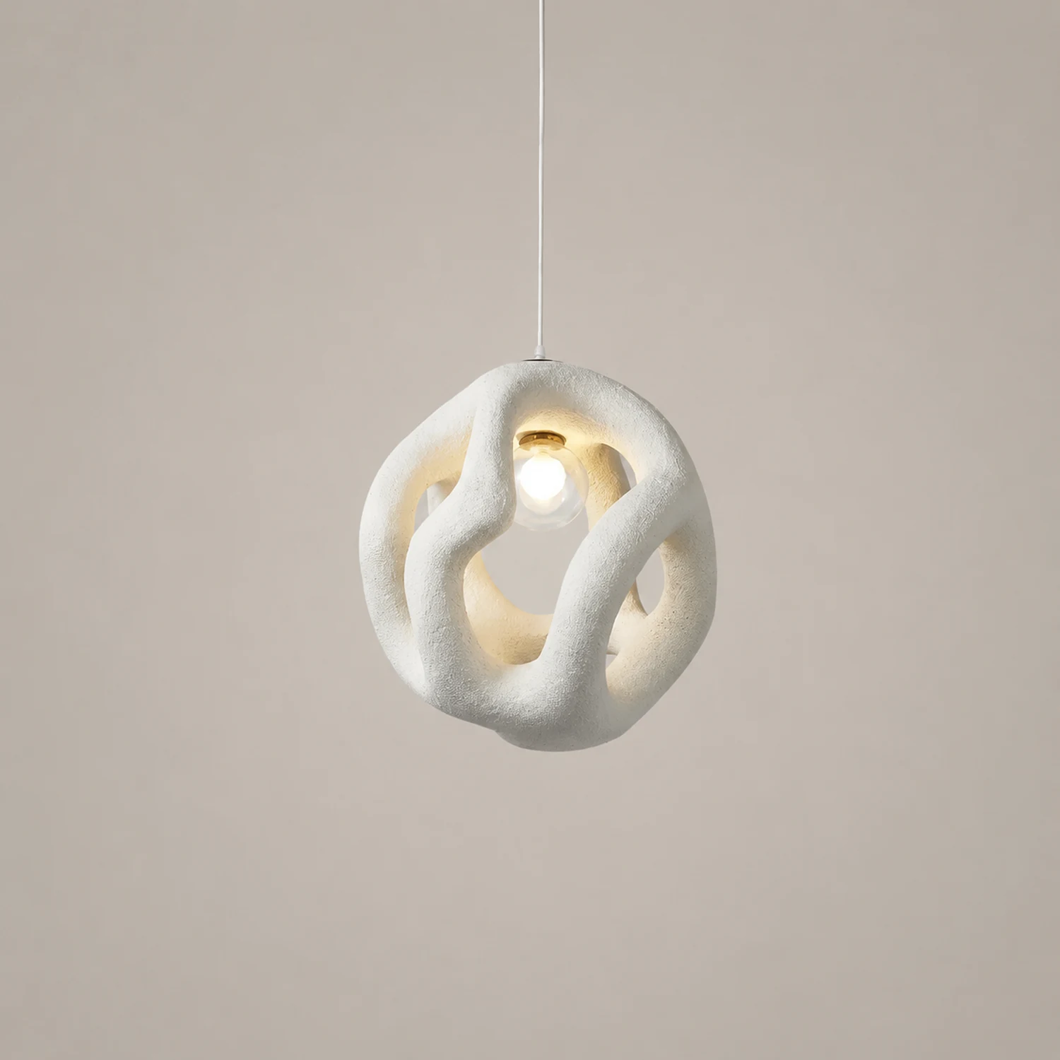 Byers Modern Metal/Resin White/Black Pendant Light - Lumpaz