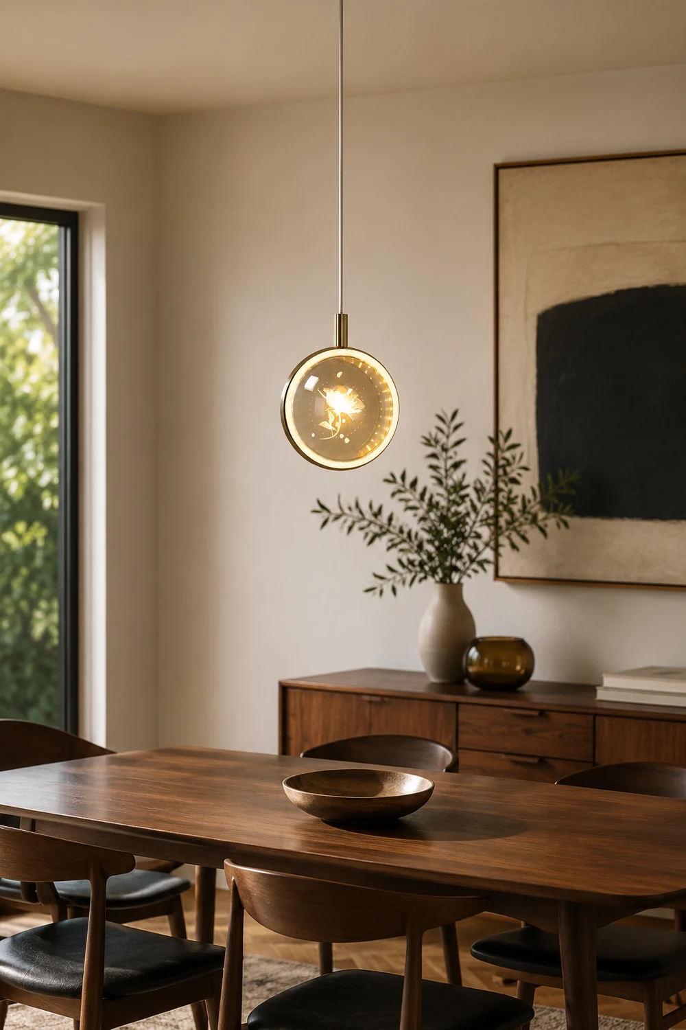 Kady Modern LED Pendant Light Crystal/Metal Living Room/Bedroom - Lumpaz