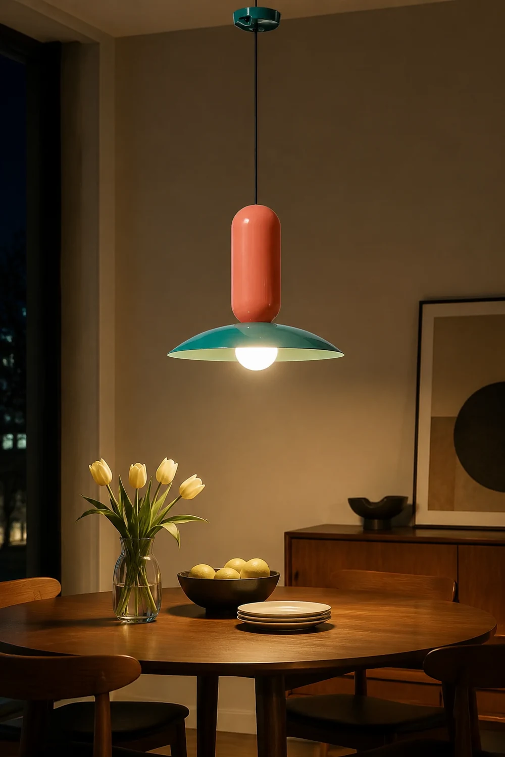 Morandi Nordic Creative Colorful Pendant Light, Metal - Lumpaz