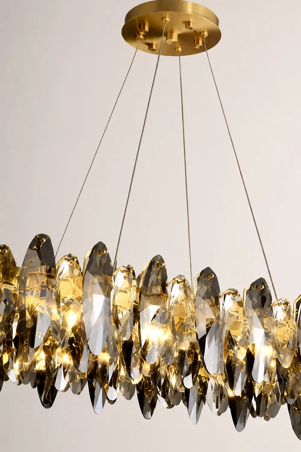Marilyn Modern Annular Metal Pendant Light,Gold - Lumpaz