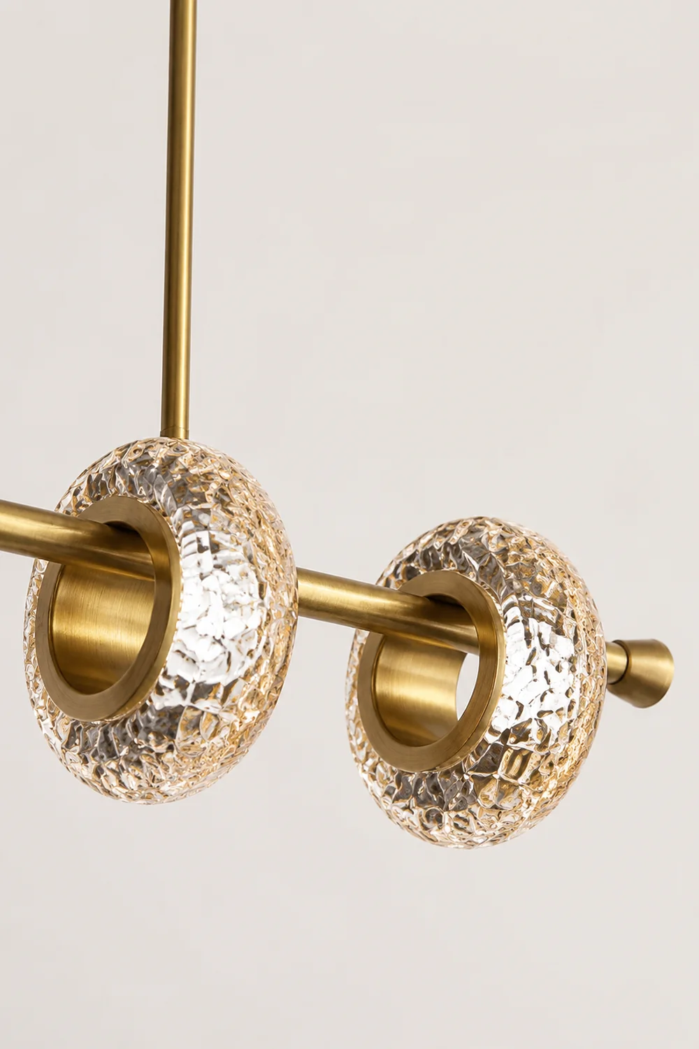 Marilyn Modern Luxury metal/Glass Pendant Light, Gold - Lumpaz