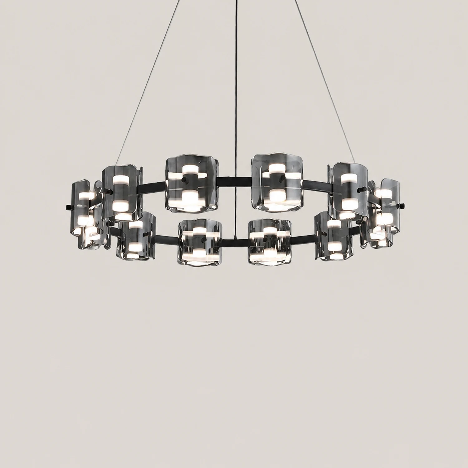 Evette Minimalist Round Metal Pendant Light,Black/Gold - Lumpaz