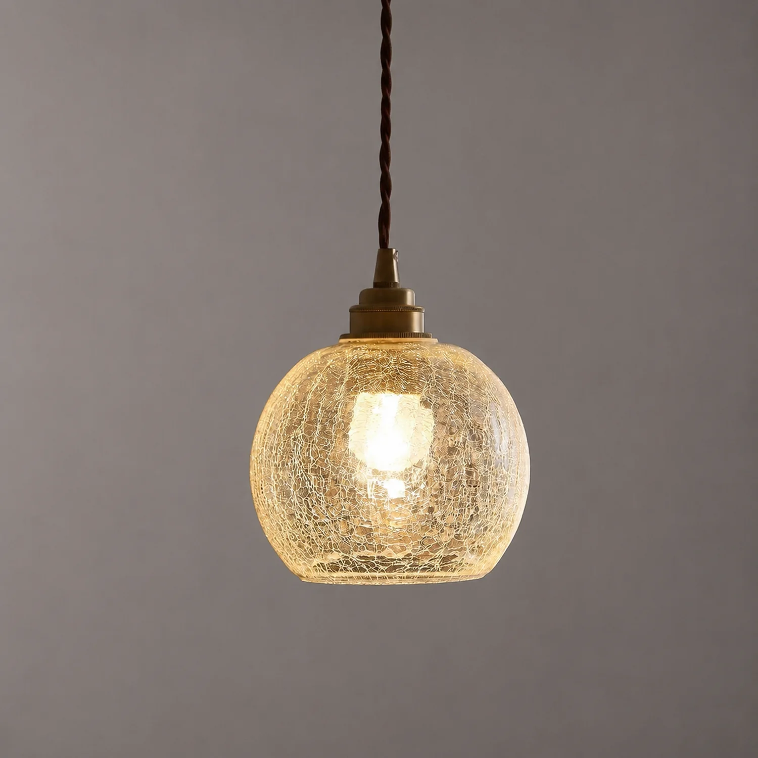 Hailie Retro Luxury Clear Glass Pendant Light - Lumpaz