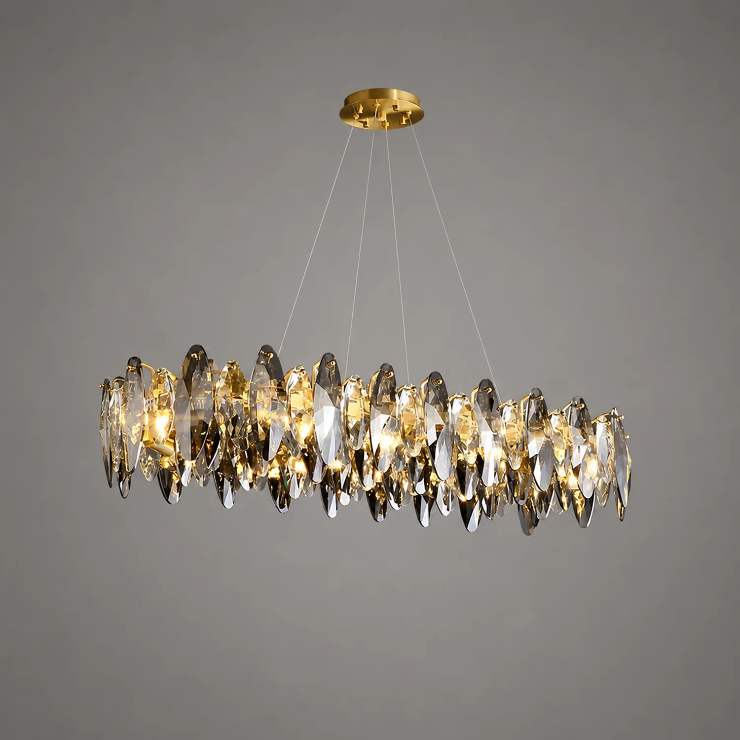 Marilyn Modern Annular Metal Pendant Light,Gold - Lumpaz