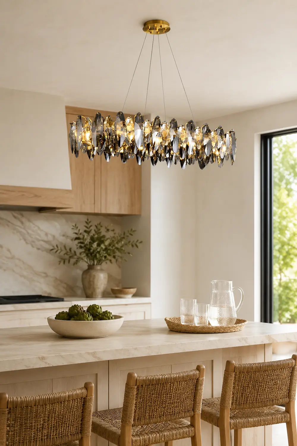 Marilyn Modern Annular Metal Pendant Light,Gold - Lumpaz