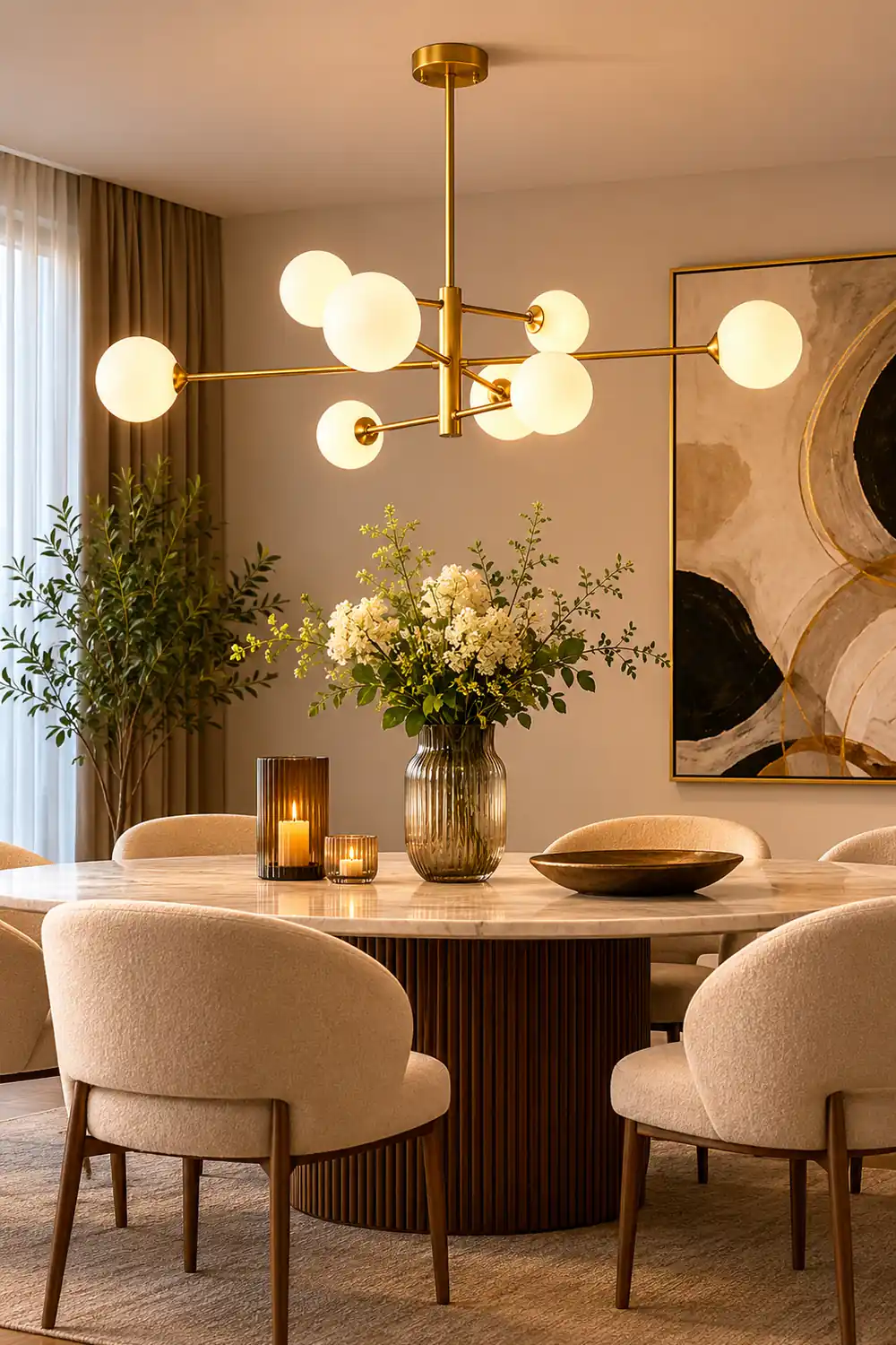 Valentina Modern Glass Shade Pendant Light, Copper/Black - Lumpaz
