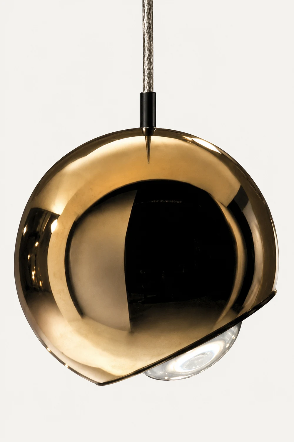 Valentina Modern Metal Ball Pendant Light, Silver/Gold - Lumpaz