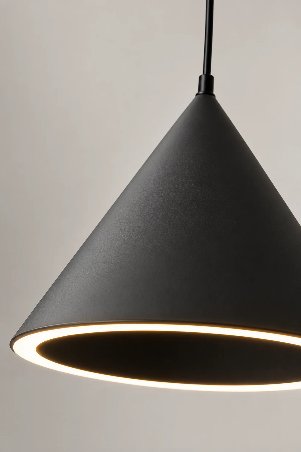 Morandi Funnel-Shape LED Pendant Light for Living Room - Lumpaz