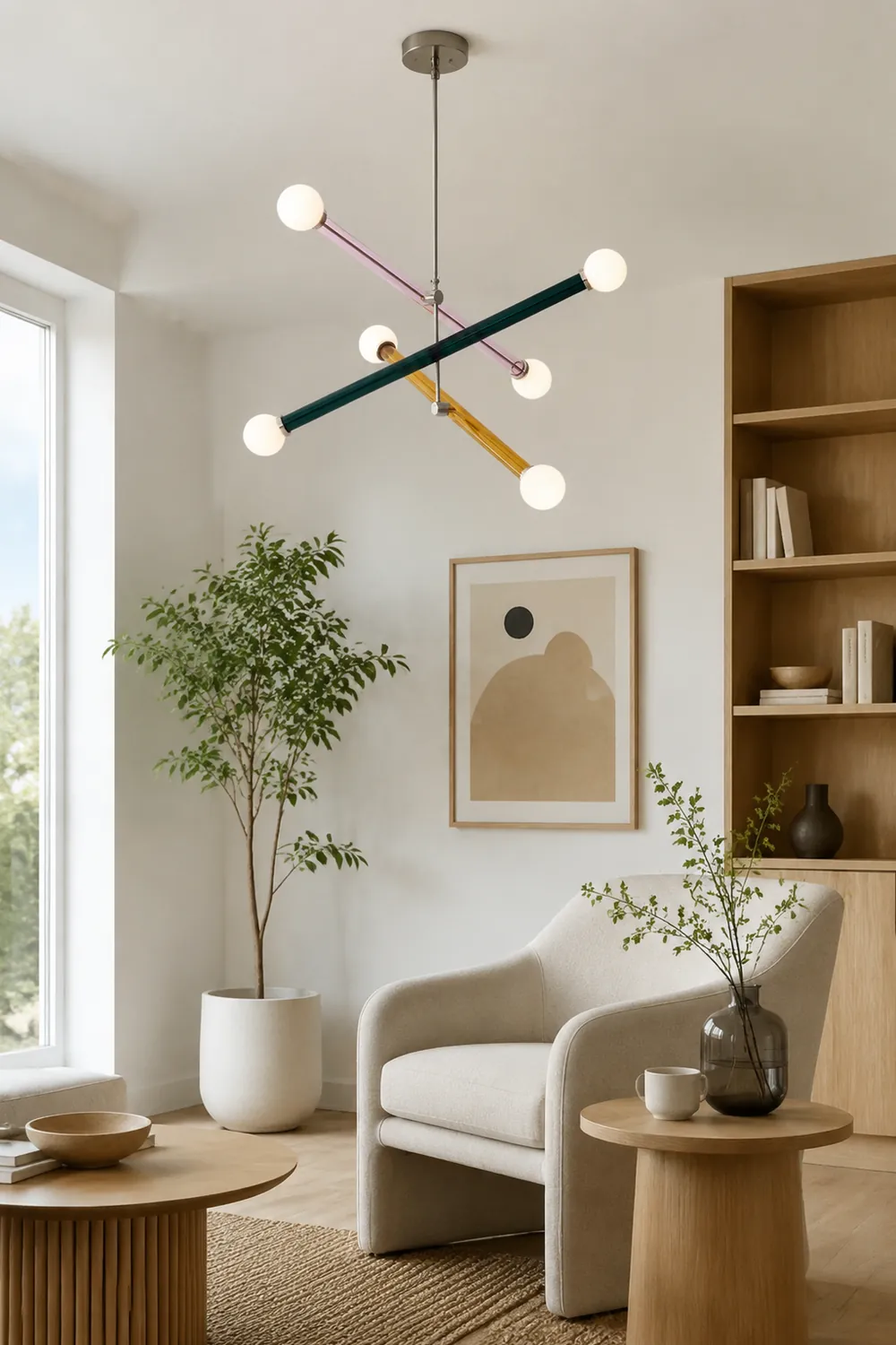 Avi Modern Metal/Glass Creative Children Bedroom Pendant Light Adjustable - Lumpaz