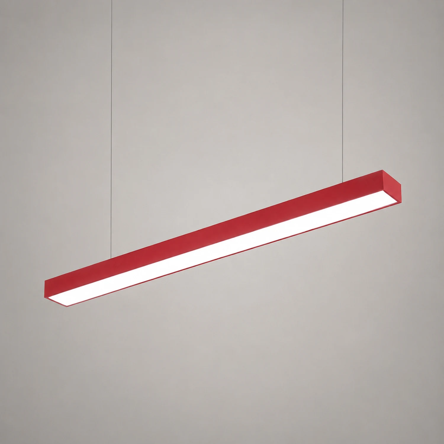 Edge Office Linear Minimalist Rectangular Pendant Light - Lumpaz
