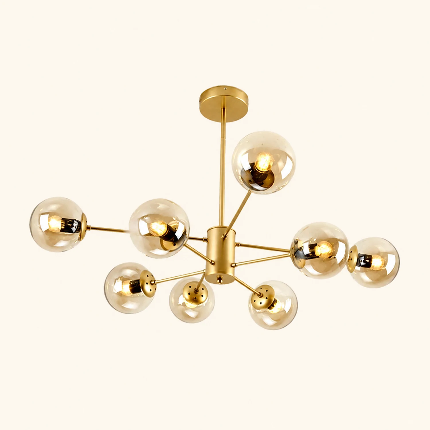 Valentina Designer Simple Nordic Pendant Light, Black/Gold - Lumpaz