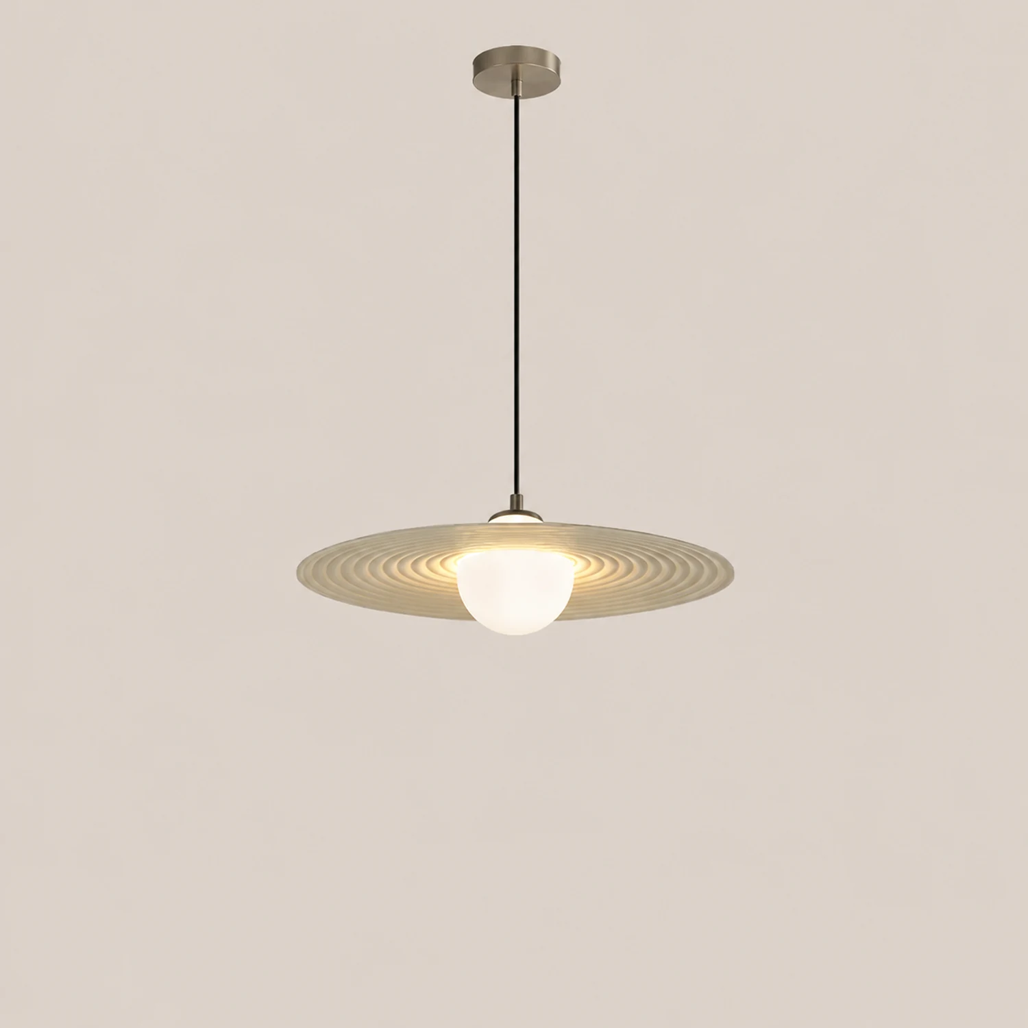 Cairns Minimalist Star Ring Metal Pendant Light,Black/White - Lumpaz