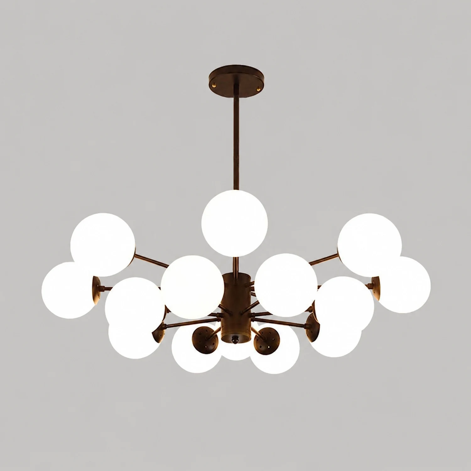 Valentina Designer Simple Nordic Pendant Light, Black/Gold - Lumpaz