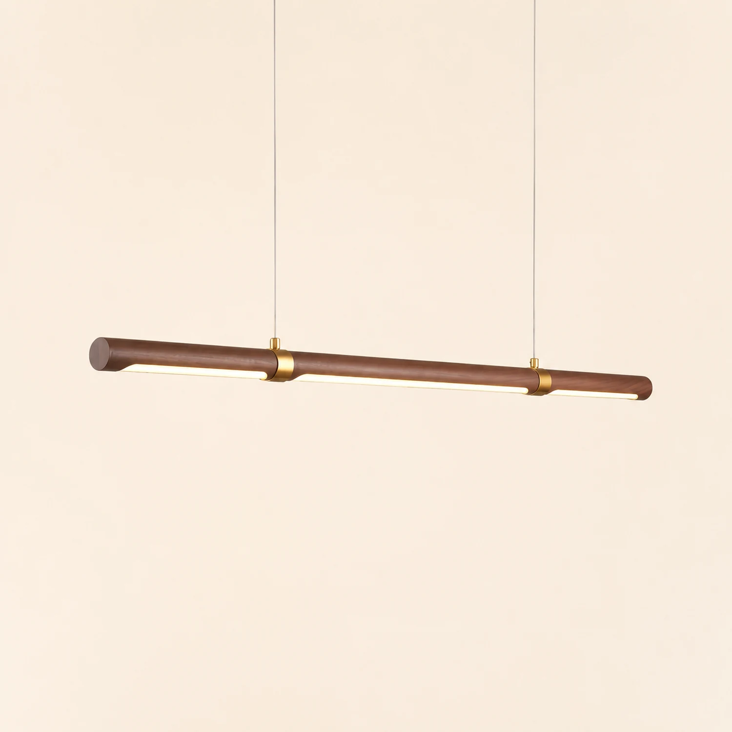 Ozawa Modern Minimalist Pendant Light, Metal Water Transfer Wood - Lumpaz