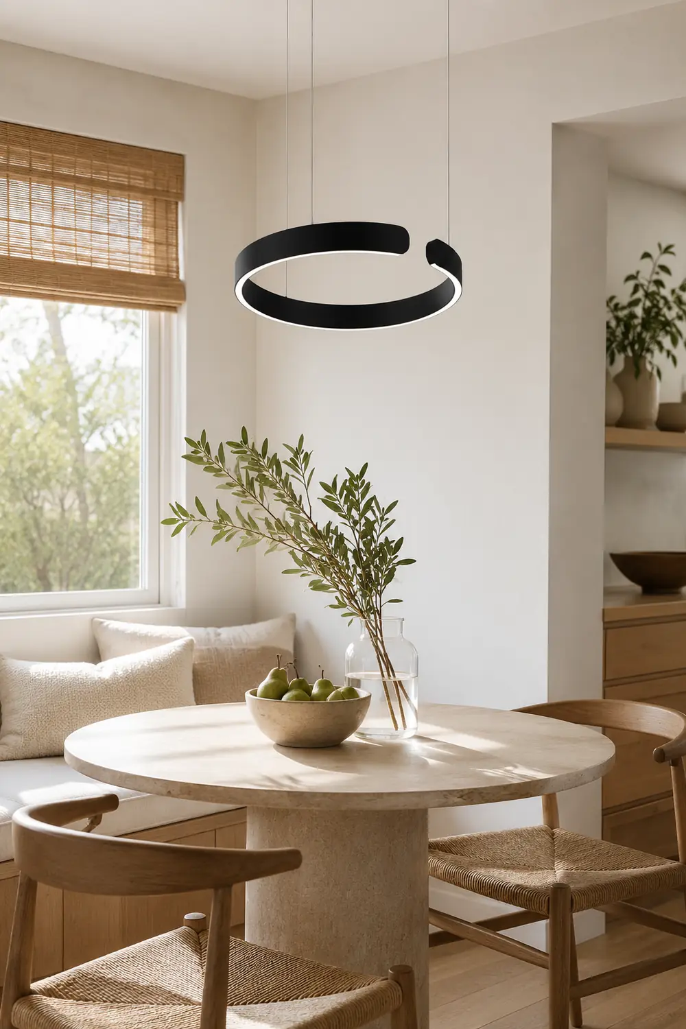 Edge Circle Pendant Light, LED, 4 Color Dining Room - Lumpaz