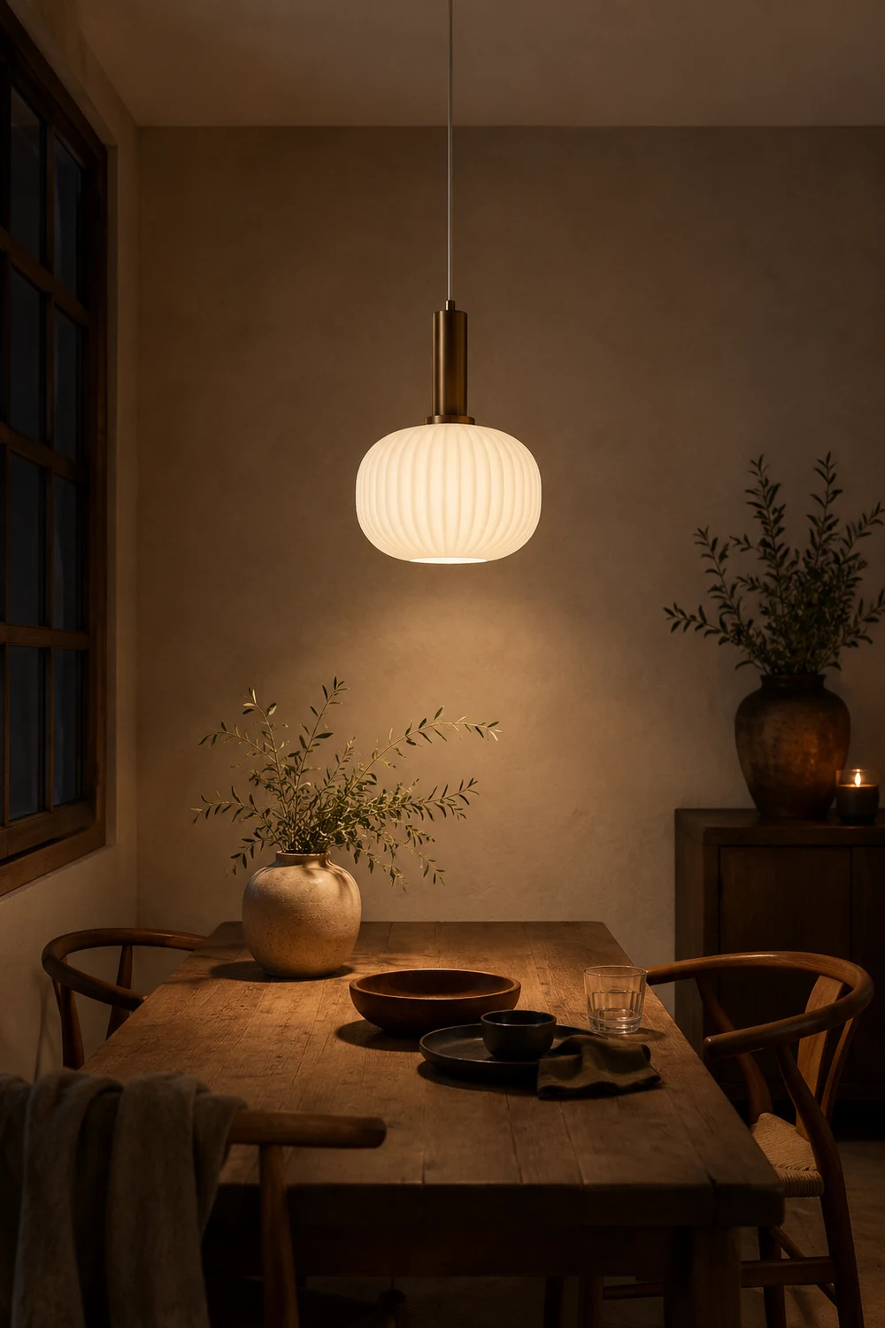 Hailie Morden Bubble Glass Pendant Light, White, Bedroom - Lumpaz