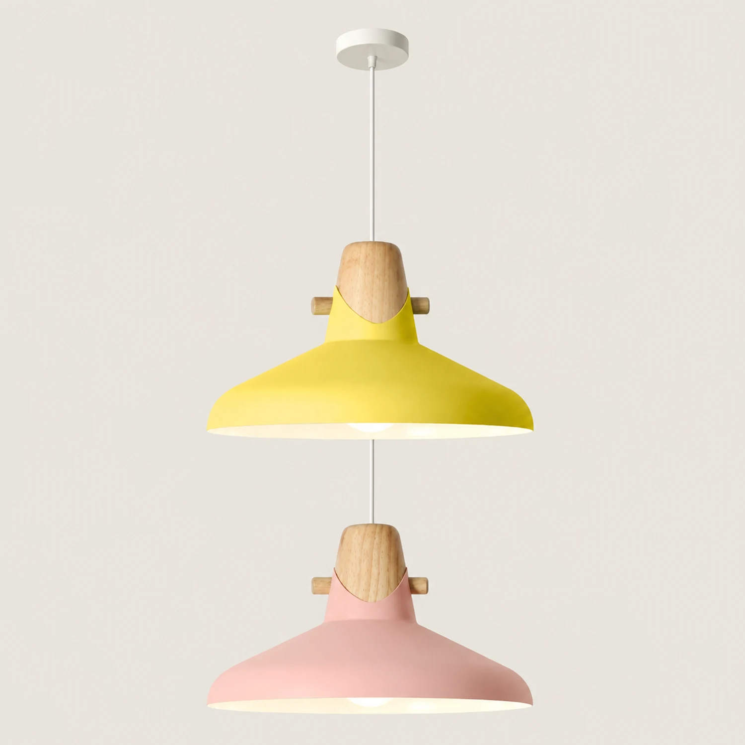 Morandi Nordic Dome Metal Pendant Light, Bule/Green/Pink - Lumpaz
