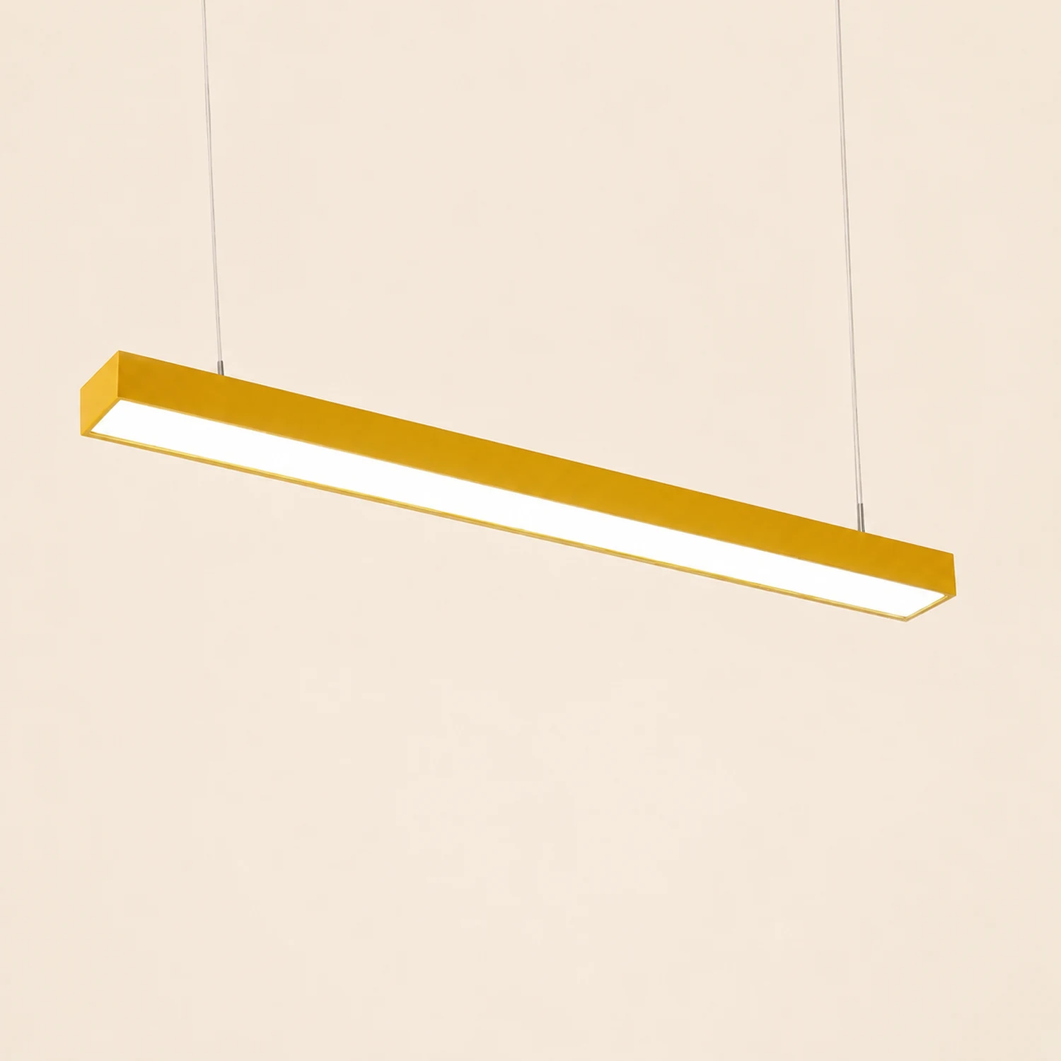 Edge Office Linear Minimalist Rectangular Pendant Light - Lumpaz