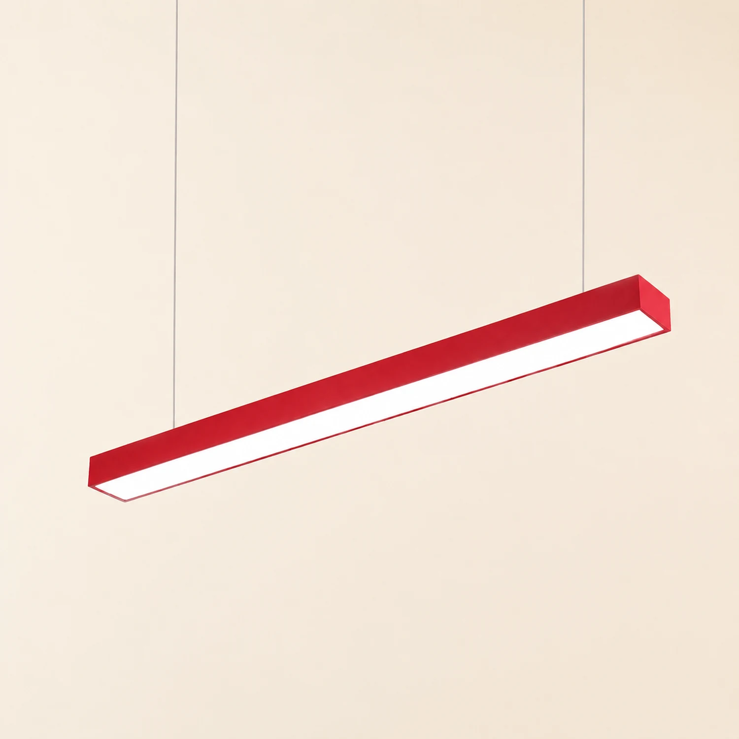 Edge Office Linear Minimalist Rectangular Pendant Light - Lumpaz