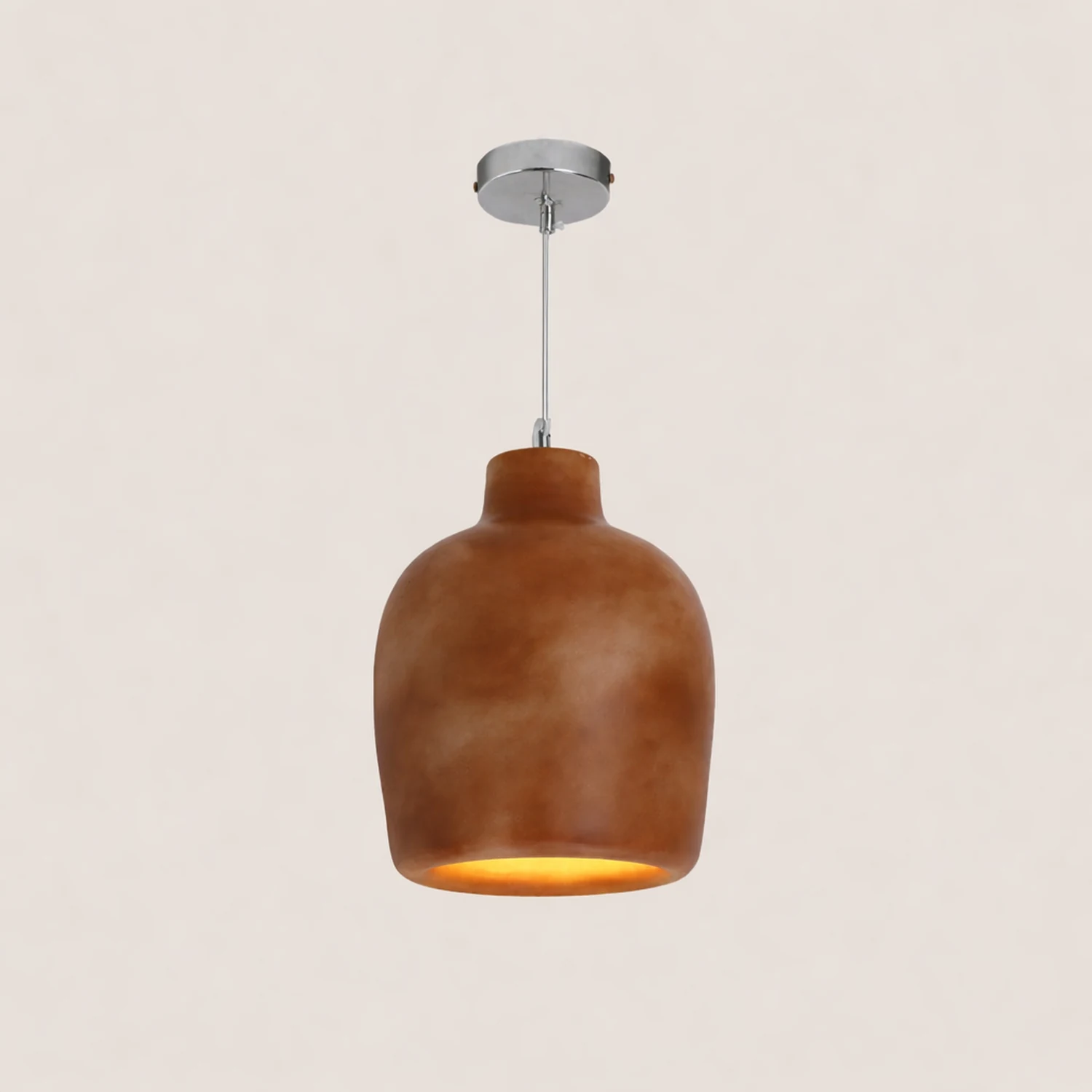 Byers Wabi Sabi Jar Shaped Resin Pendant Light, 4 Color - Lumpaz