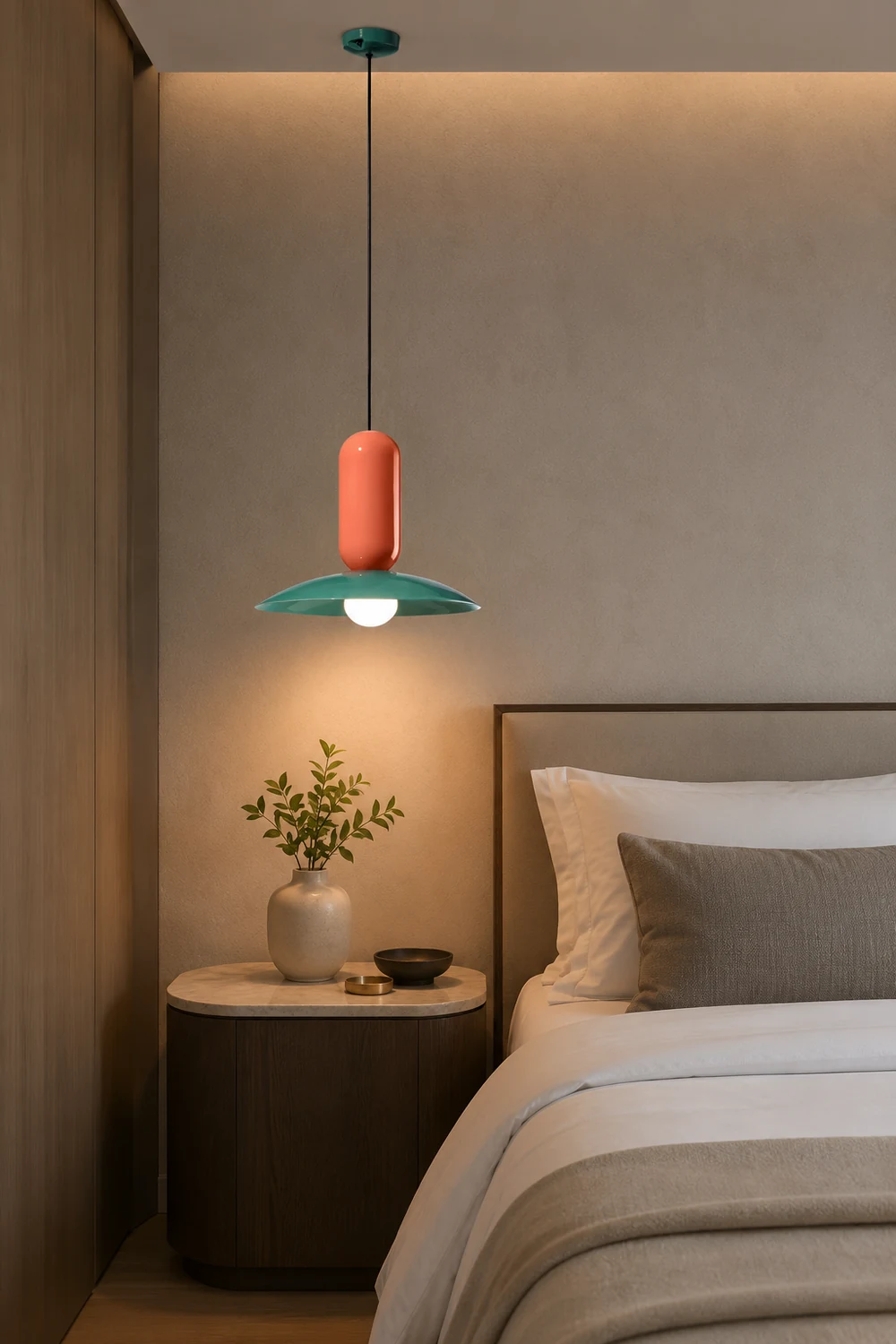 Morandi Nordic Creative Colorful Pendant Light, Metal - Lumpaz