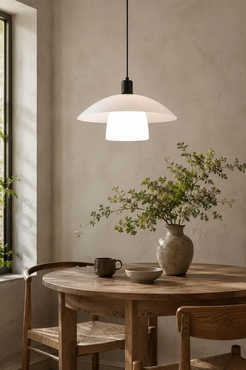 Carins White Pendant Light - Lumpaz