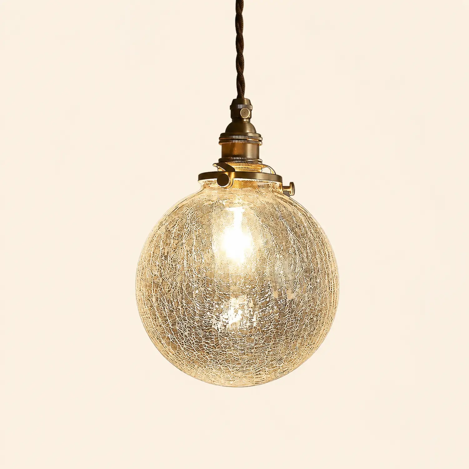 Hailie Retro Luxury Clear Glass Pendant Light - Lumpaz