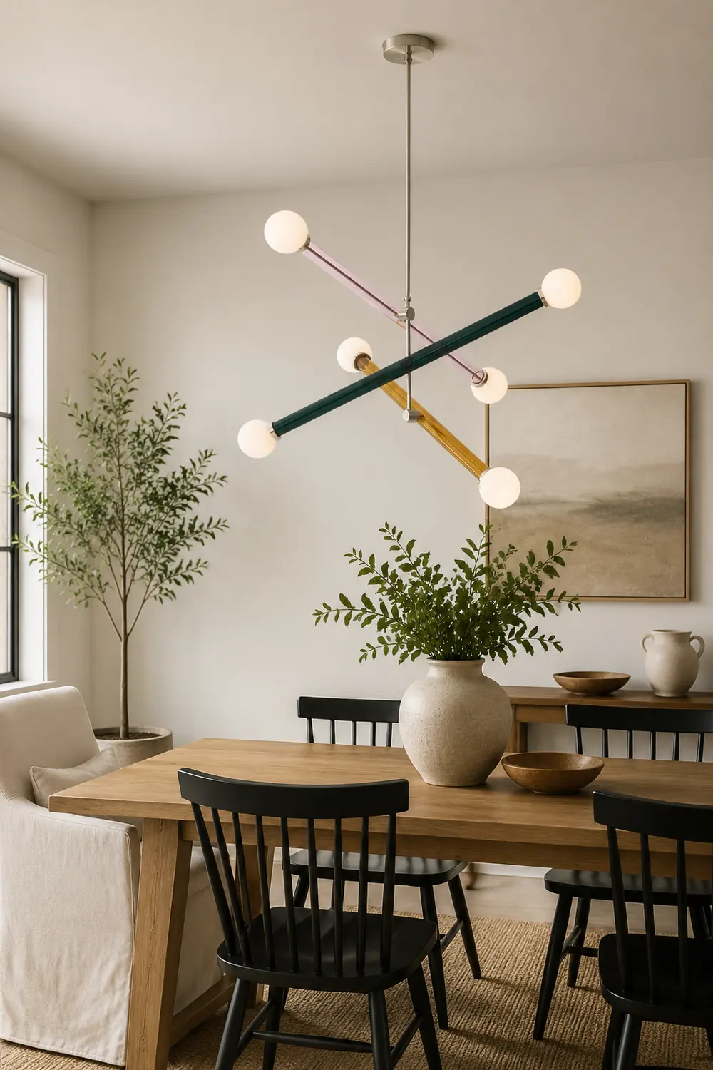 Avi Modern Metal/Glass Creative Children Bedroom Pendant Light Adjustable - Lumpaz