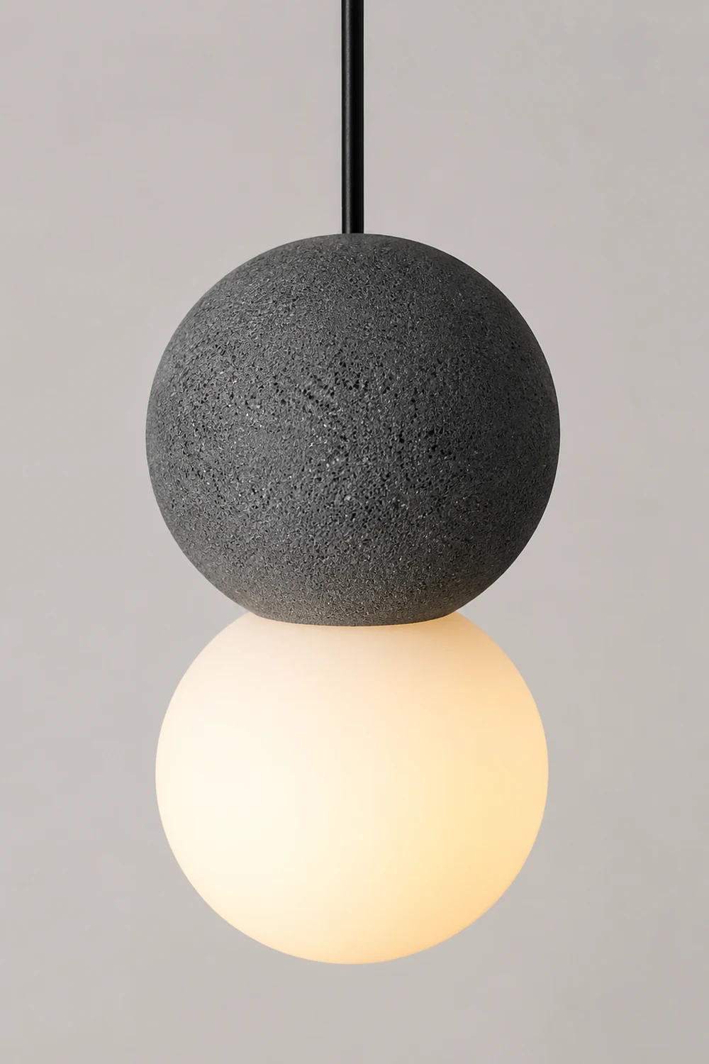 Byers Modern LED Pendant Light Black Metal Bedroom Living Room - Lumpaz