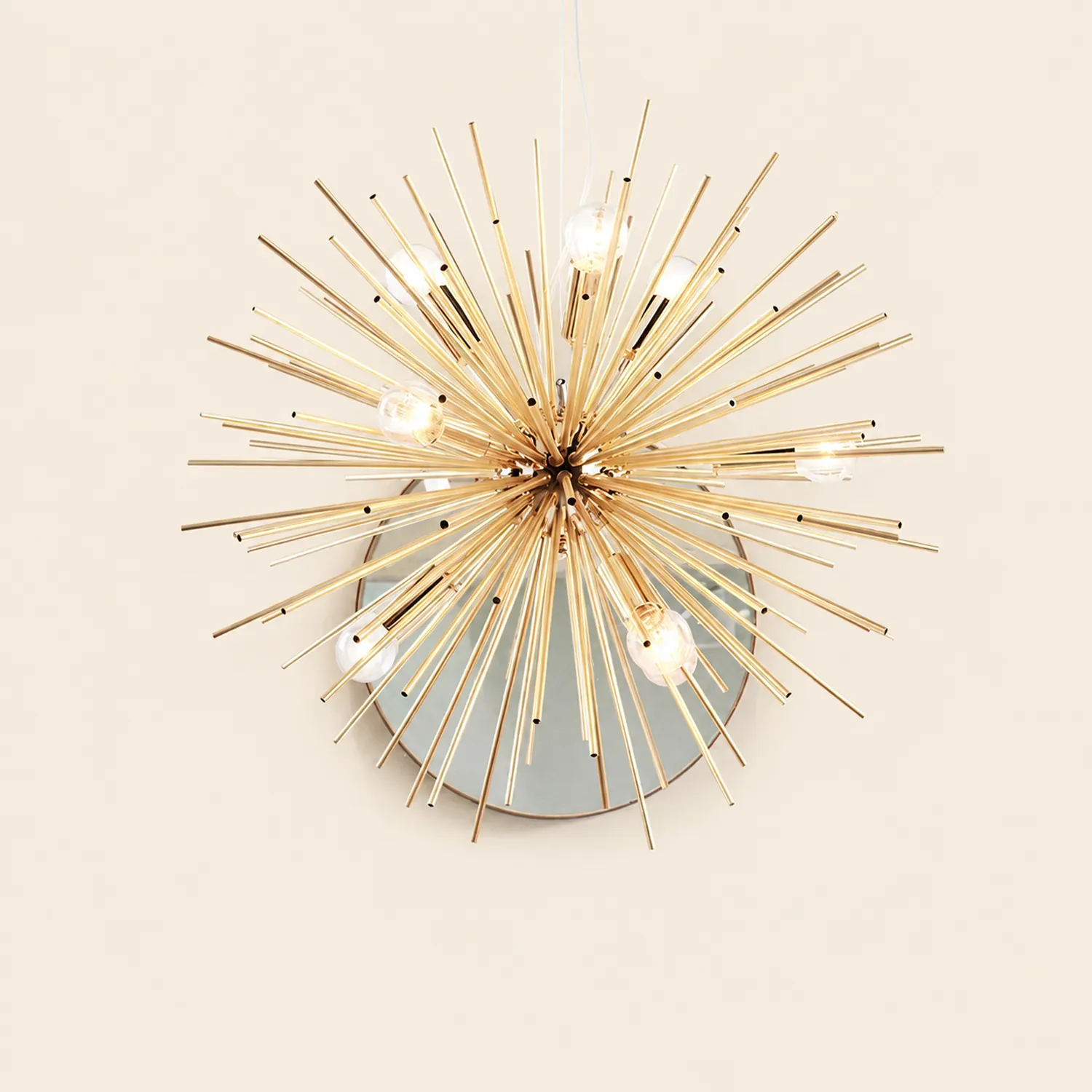 Lowry Modern Art Deco Sputnik Gold Pendant Light, Metal - Lumpaz