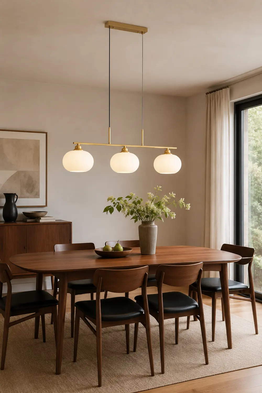 Hailie Modern Nordic Simple Pendant Light, Black/Gold - Lumpaz