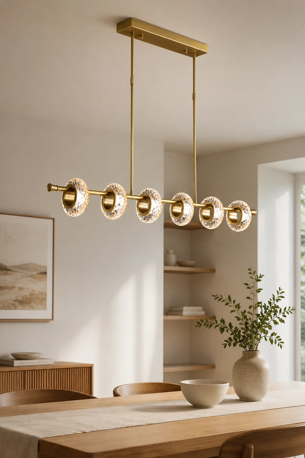 Marilyn Modern Luxury metal/Glass Pendant Light, Gold - Lumpaz