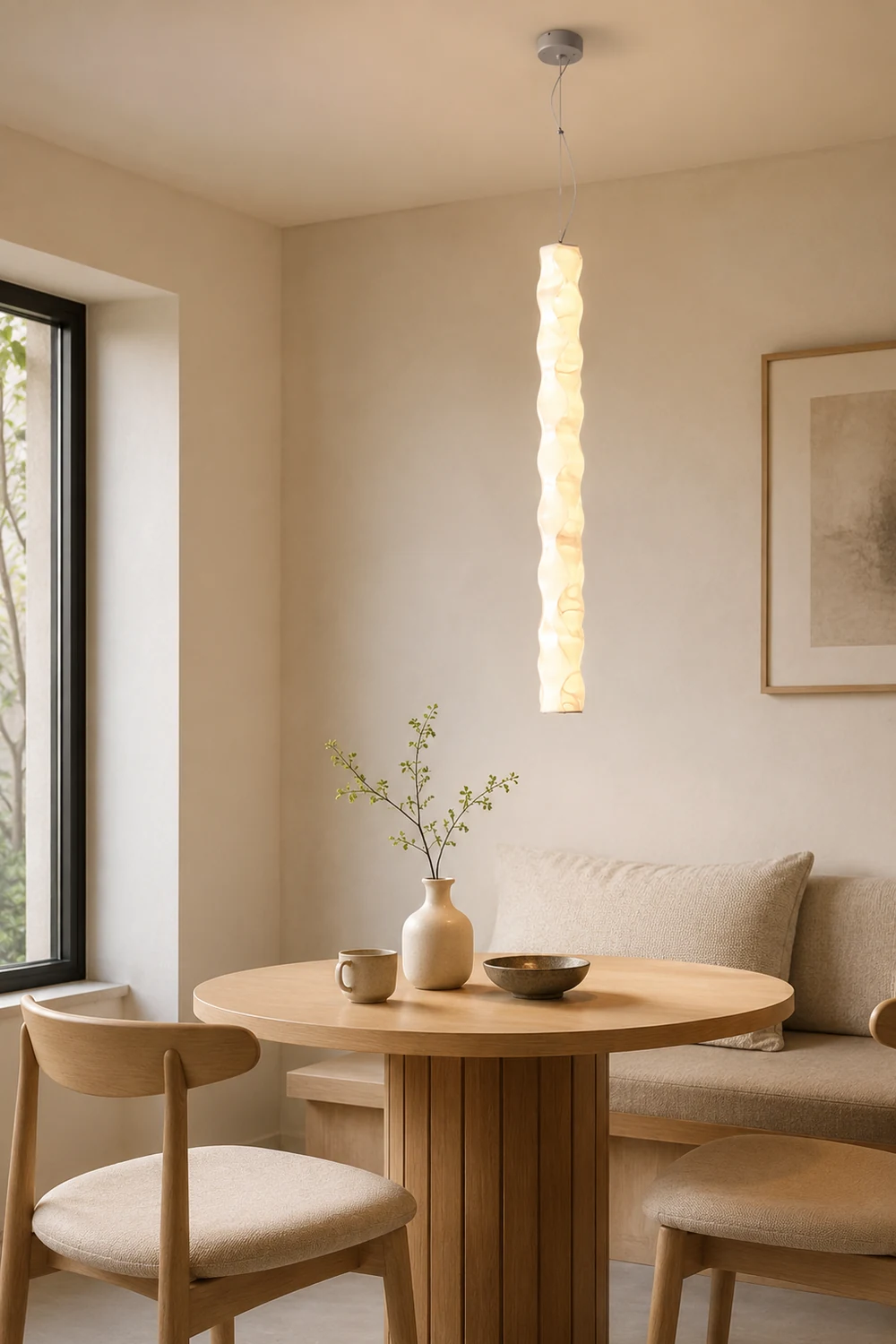 Nazifa Unique Modern Strip Pendant Light, Dining Room/Bedside - Lumpaz