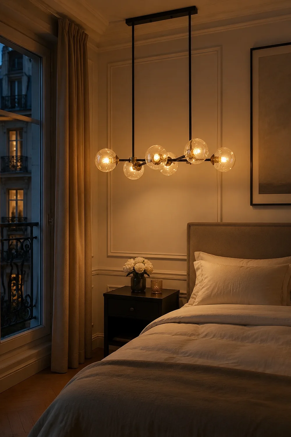 Valentina Decorative LED Glass Bubble Pendant Light, Amber - Lumpaz