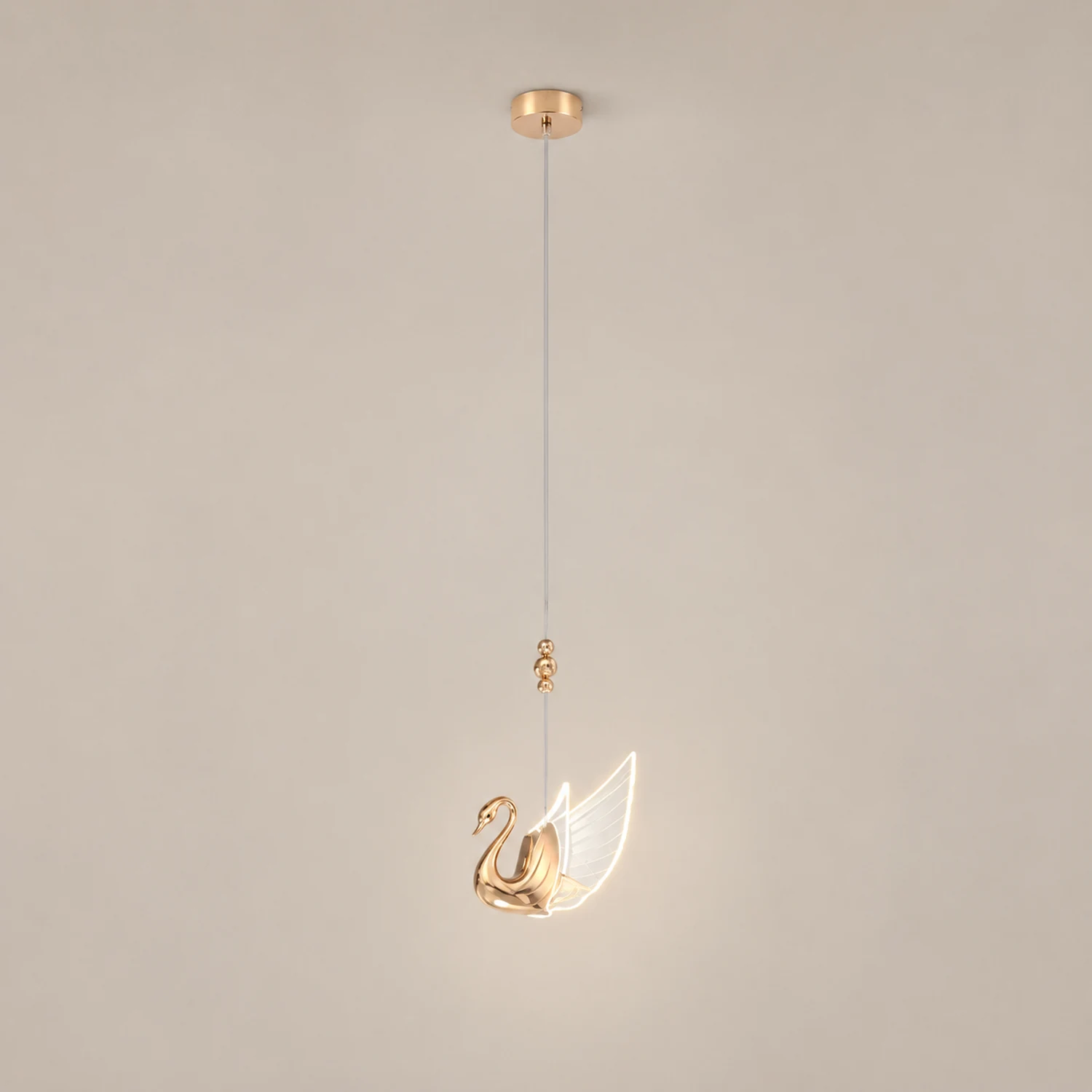 Kady Modern Creative Swan Pendant Light, 2 Color - Lumpaz
