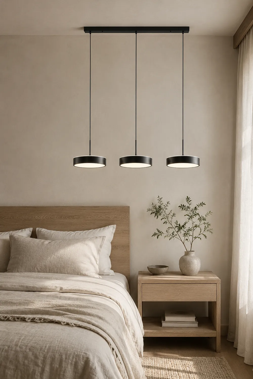 Raheel Pendant Light Cluster Metal/Acrylic, Black/Gold, Bar - Lumpaz