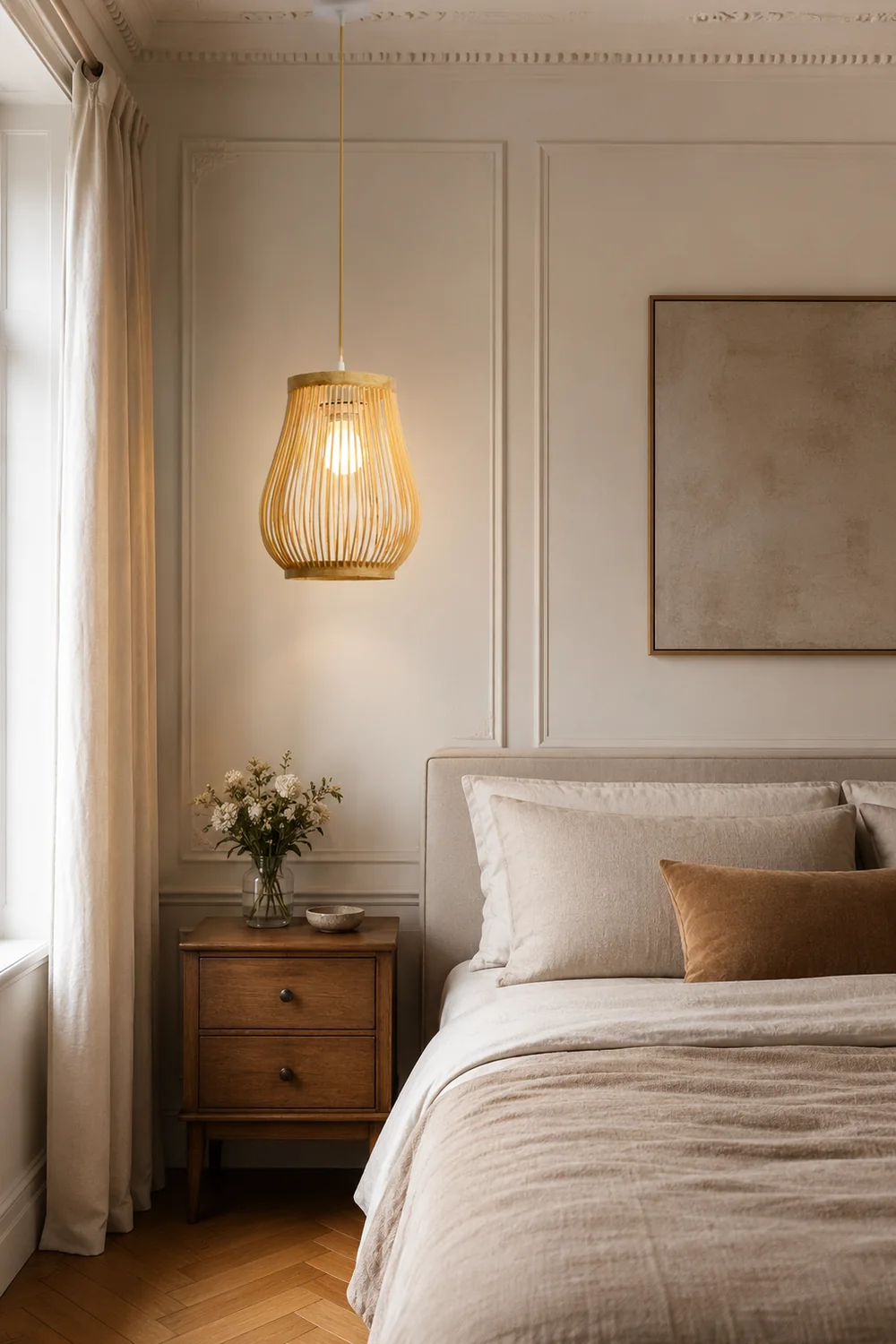 Muto Designer Handmade Weave Bamboo Pendant Light - Lumpaz