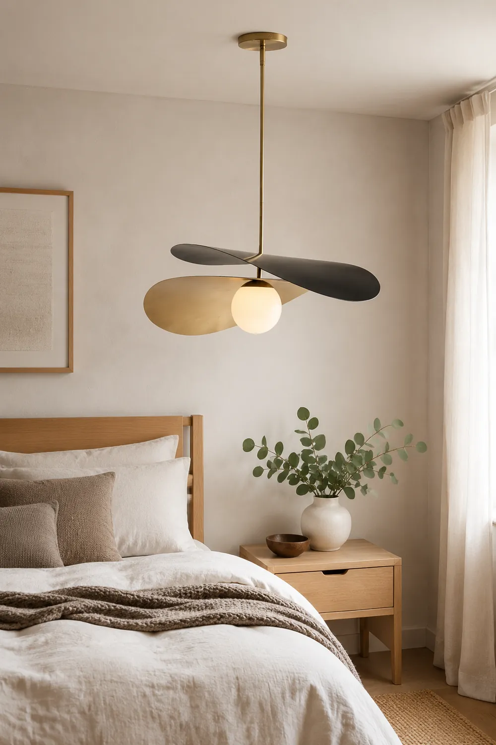 Carins Decorative Geometric Metal Pendant Light, Black/Gold - Lumpaz