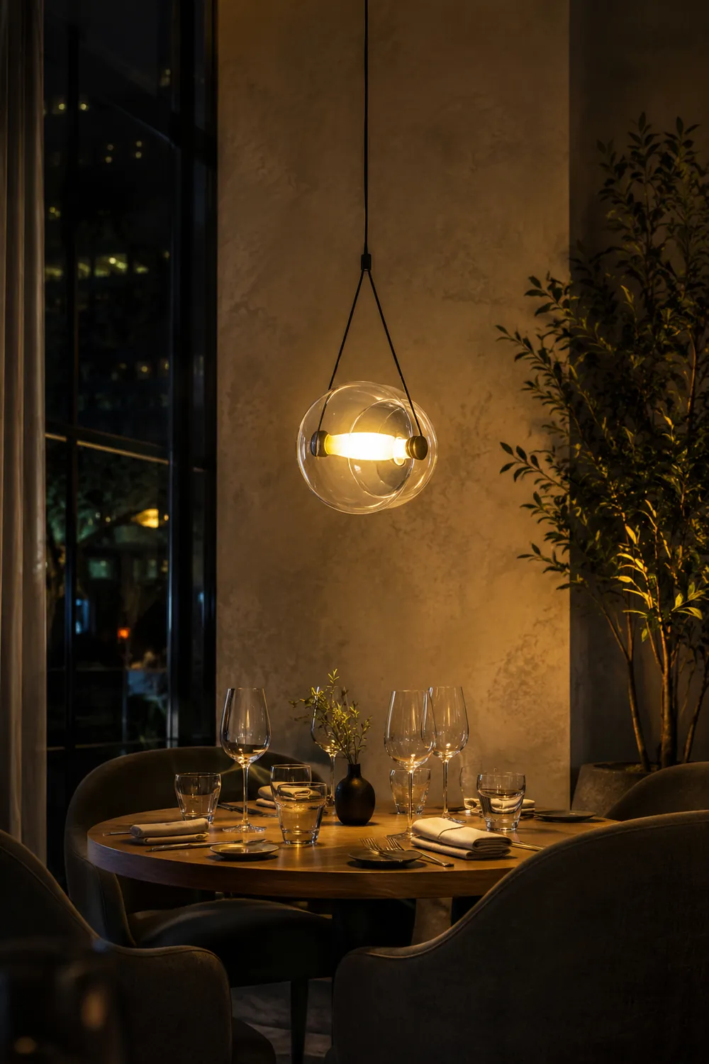 Hailie Modern Bubble Glass Pendant Light, Blue/Yellow/Pink/Smoky Gray/White/Clear - Lumpaz