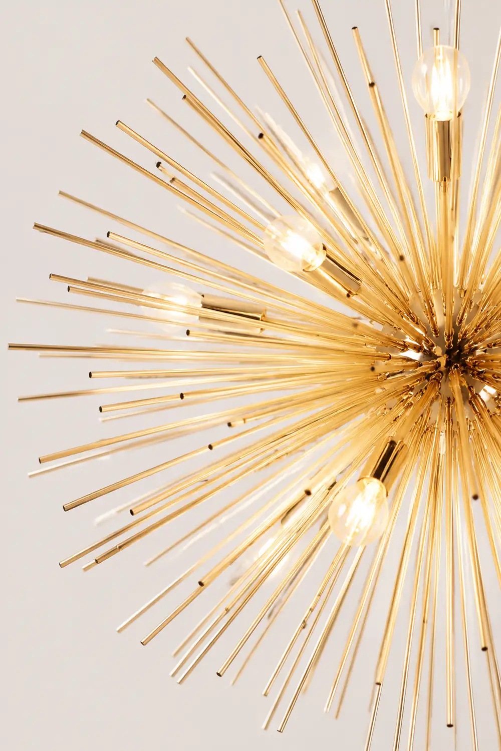 Modern Designer Starburst Pendant Light, Gold - Lumpaz