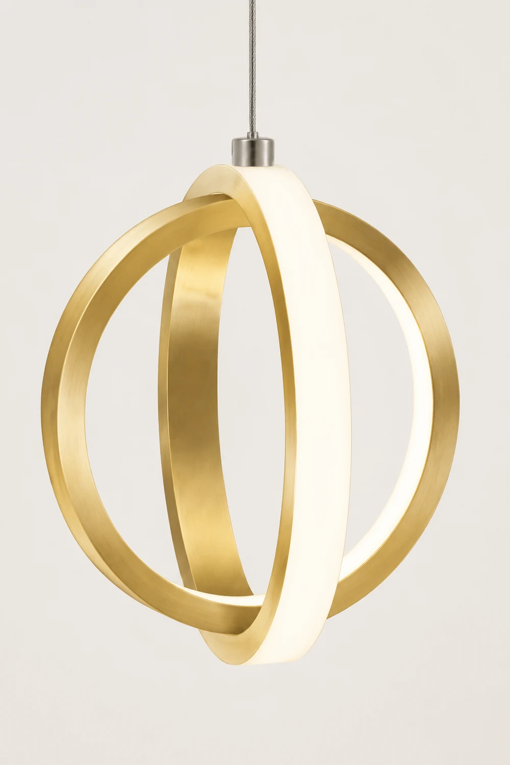 Lynch Pendant Light Spherical Modern, Metal, Black/Gold, Kitchen - Lumpaz