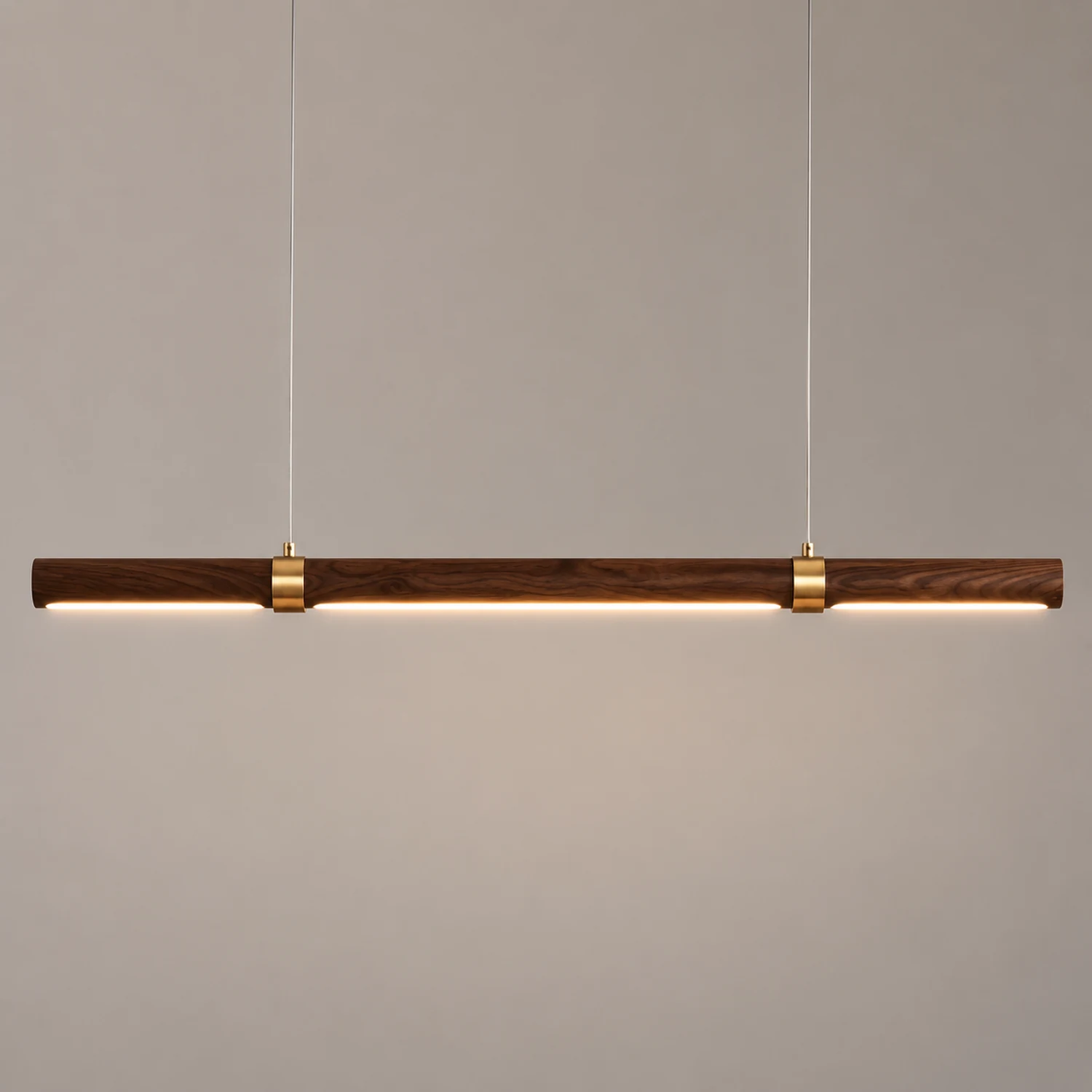 Ozawa Modern Minimalist Pendant Light, Metal Water Transfer Wood - Lumpaz