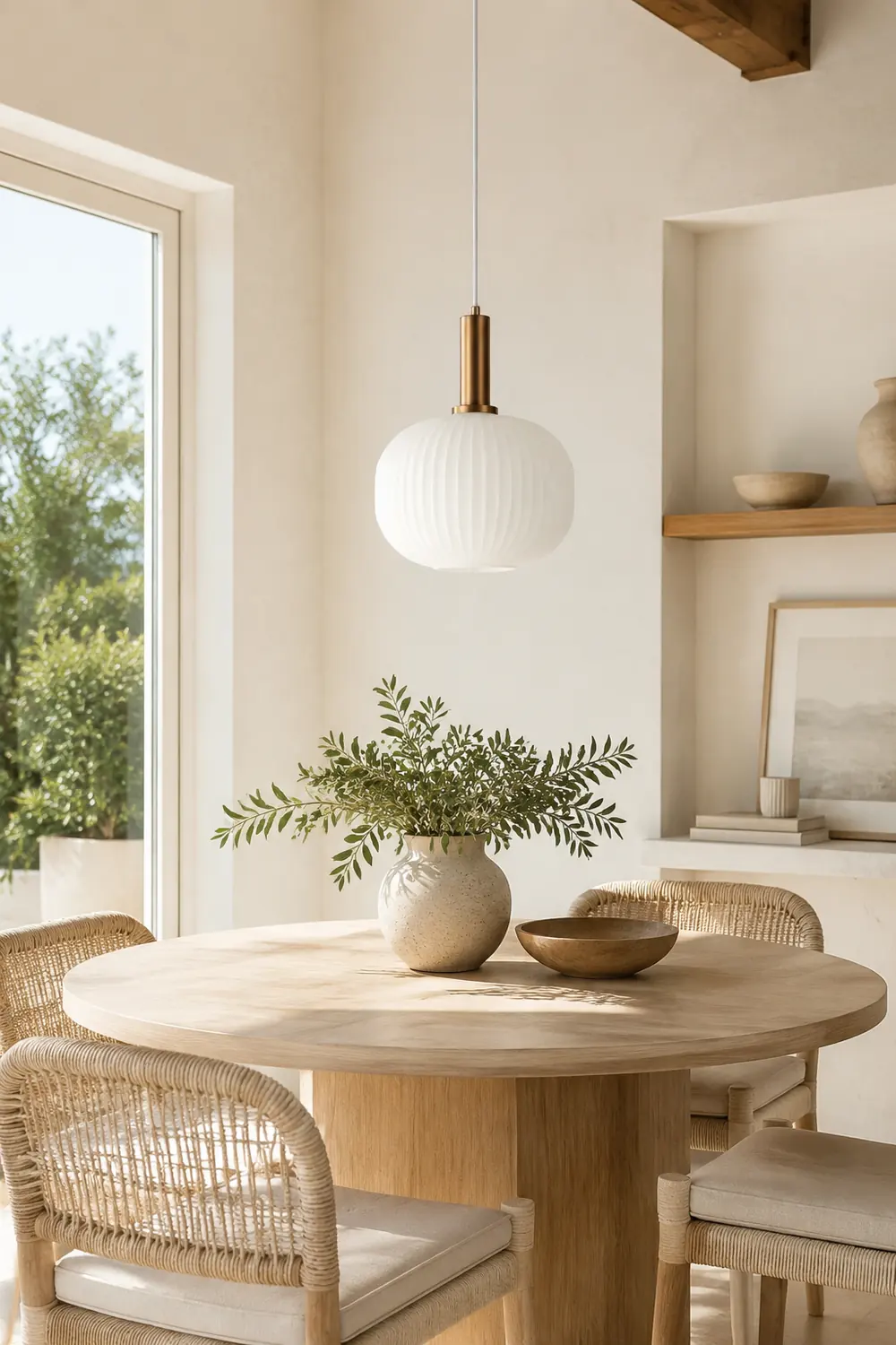 Hailie Morden Bubble Glass Pendant Light, White, Bedroom - Lumpaz