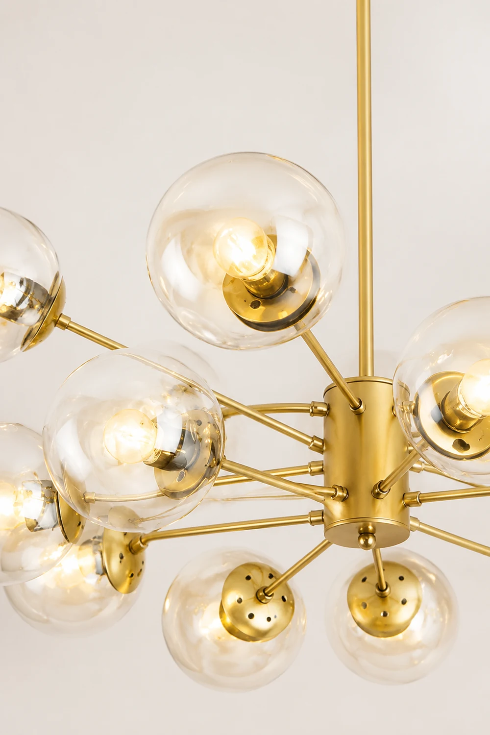 Valentina Designer Simple Nordic Pendant Light, Black/Gold - Lumpaz