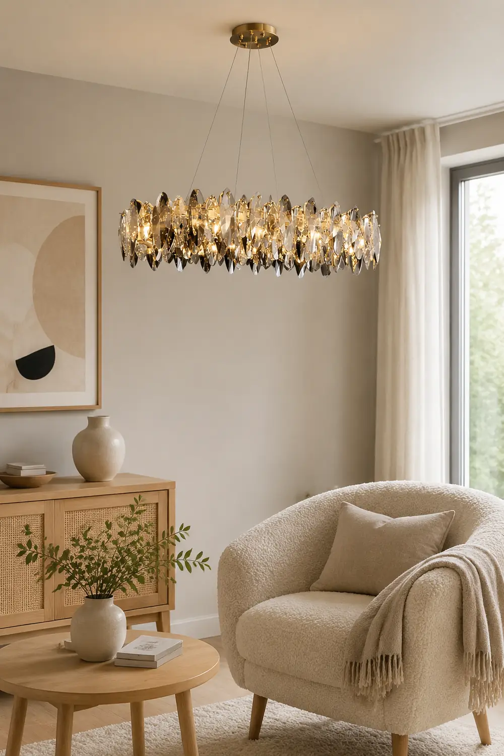 Marilyn Modern Annular Metal Pendant Light,Gold - Lumpaz