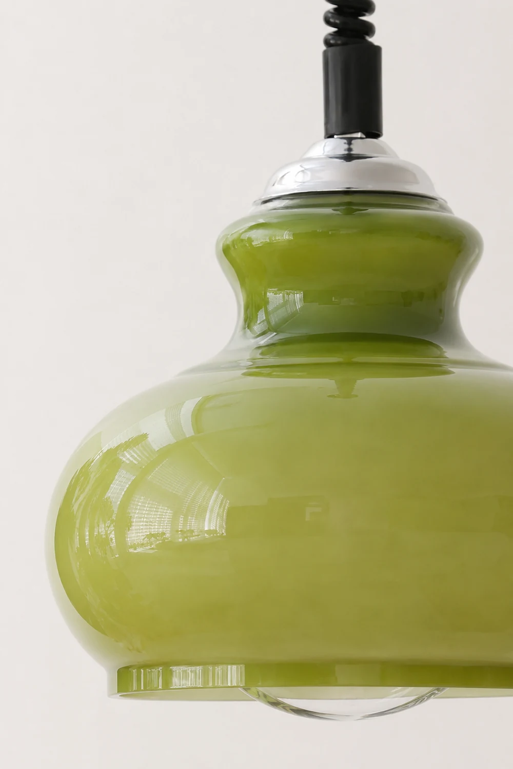 Hailie Retro Simple Adjustable Pendant Light Living Room Green White Brown - Lumpaz