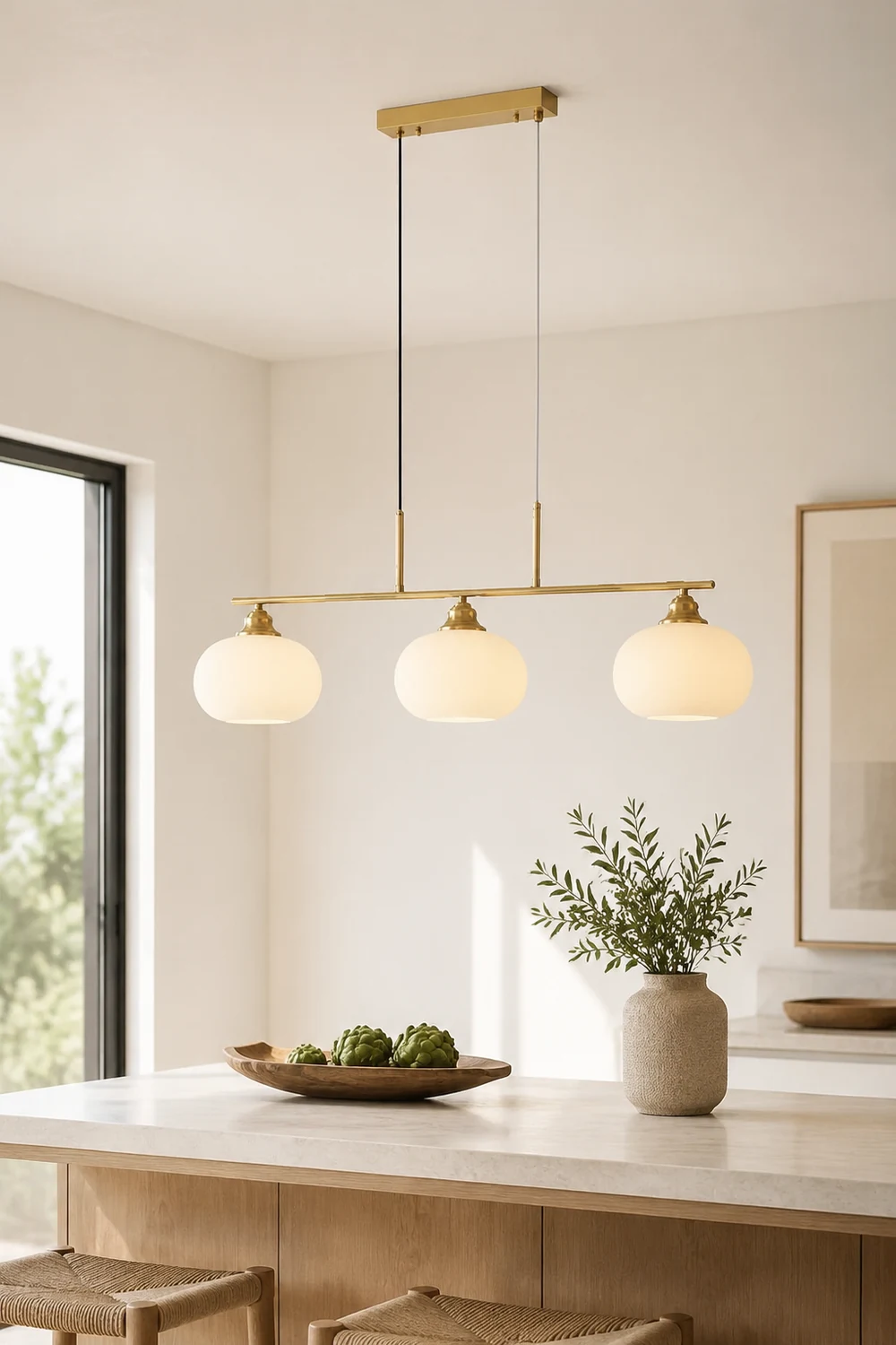 Hailie Modern Nordic Simple Pendant Light, Black/Gold - Lumpaz