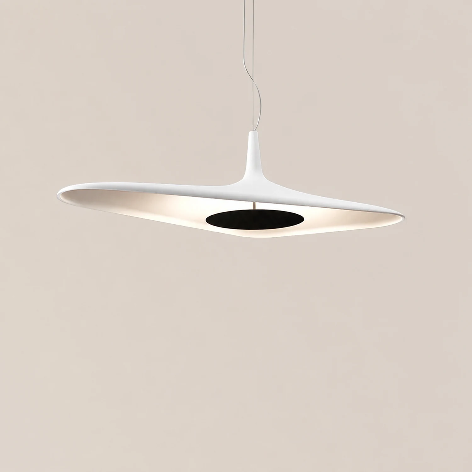 Carins Modern Minimalist ResinCreative Pendant Light, Black/White - Lumpaz